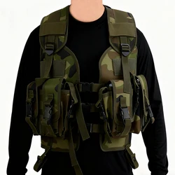 Chaleco táctico ejército Airsoft juego de guerra Molle chaleco protector al aire libre Paintball caza chaleco entrenamiento militar combate armadura corporal