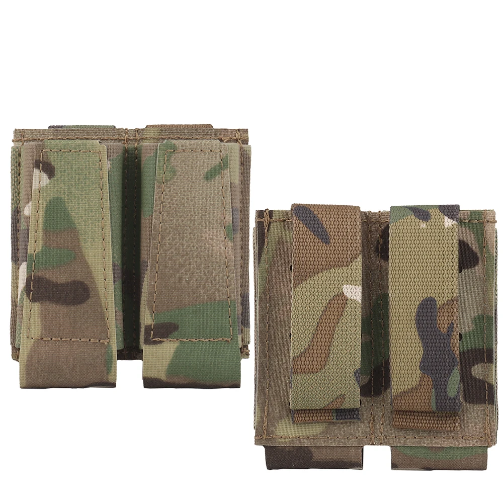 Nuevos accesorios de caza, bolsas tácticas de tipo abierto con doble Mag, accesorios para sistema Molle de caza, bolsa de cintura para linterna CS Wargame - imagen 2
