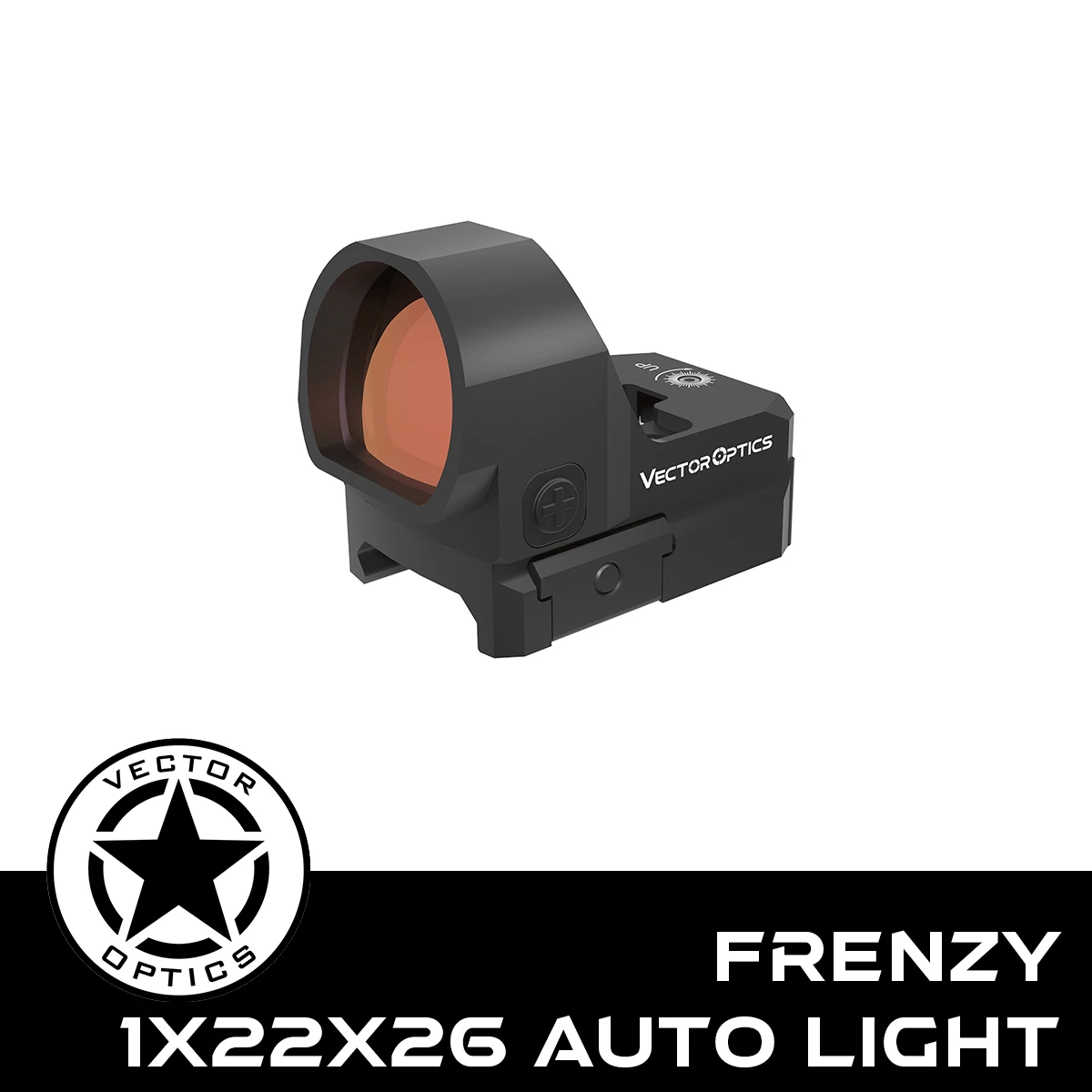 Mira de Punto Rojo Vector Optics Frenzy 1x22x26 | Brillo Automático y Ventana XXL | Perfil Bajo de 7 mm | Resistente al Agua IPX6 | Compatible con R.M.R