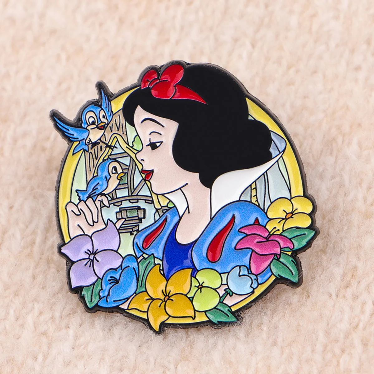 Alfileres esmaltados de princesa de Anime, broche divertido de bruja, Pin de solapa de Metal, insignia, accesorios para mochila, joyería, regalos para amigos, 2 uds. - imagen 5