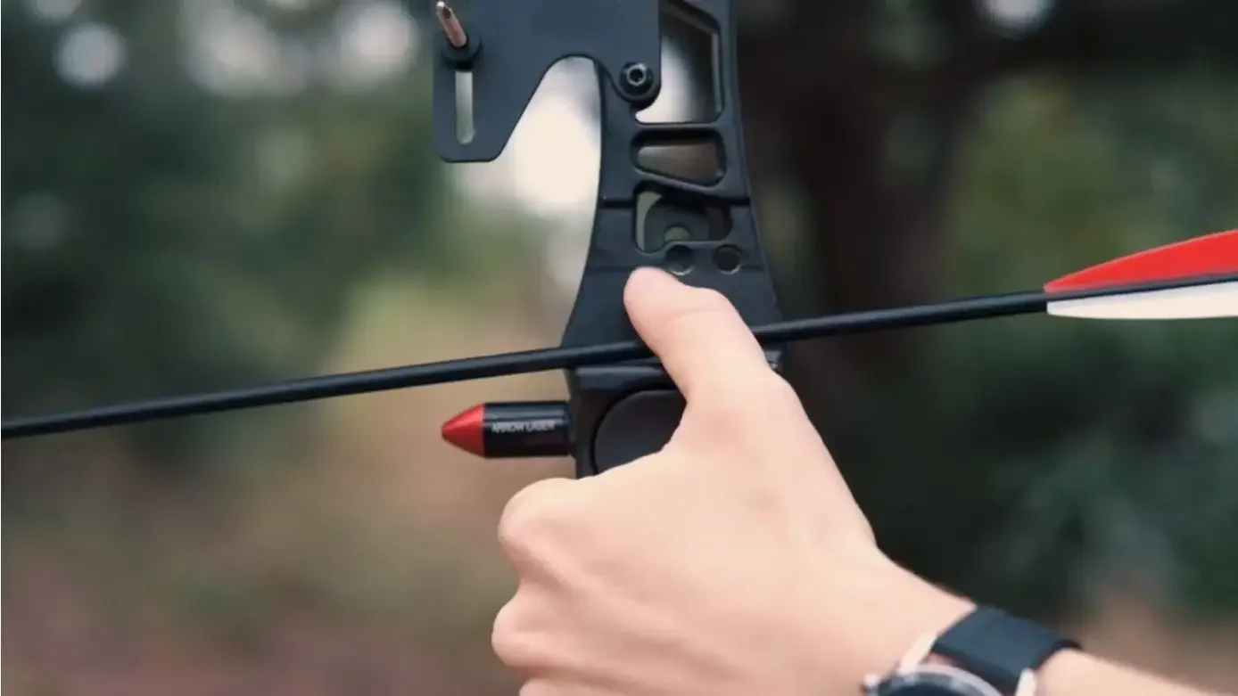 Mira láser de flecha táctica para arco y ballesta, mira láser roja, mira de arco para arco compuesto, Kit colimador láser de caza - imagen 5
