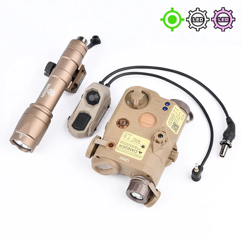 Linterna táctica Wadsn PEQ15 M600C M300A, luz de exploración, luz de relleno, luz roja, verde, azul, conjunto de láser UNAxon, interruptor Dual m-lok Keymod - imagen 2
