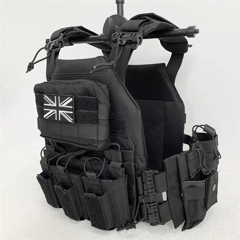 AQzxdc-Chaleco táctico para exteriores, equipo de accesorios de exposición de cómic Ghost Cos, chaleco multifuncional JPC transpirable para Cosplay de juego de guerra - imagen 4