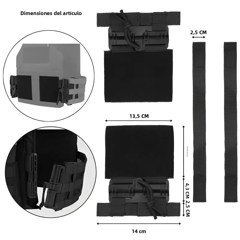 Correas MOLLE de liberación rápida para chaleco táctico - imagen 5