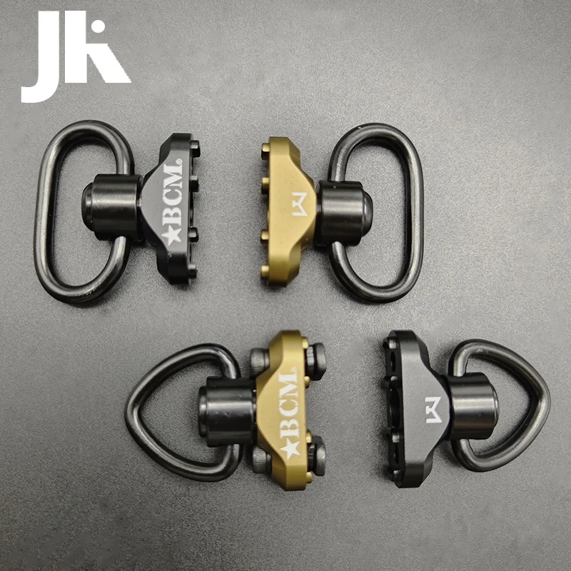 Airsoft táctico Metal BCM QD Sling adaptador giratorio montaje en riel MLOK Correa hebilla bucle liberación rápida acero SliSteel pulsador - imagen 2