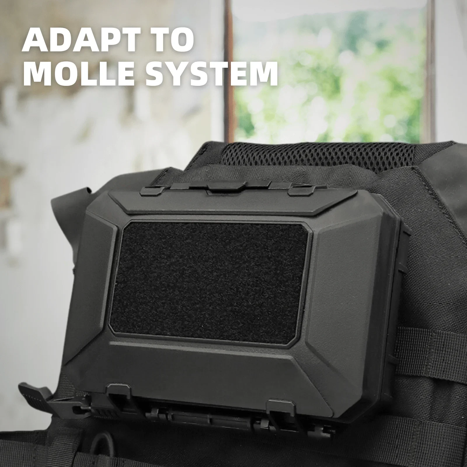 Caja de almacenamiento con sistema MOLLE a prueba de golpes, banco de trabajo, funda protectora impermeable para Airsoft al aire libre - imagen 5