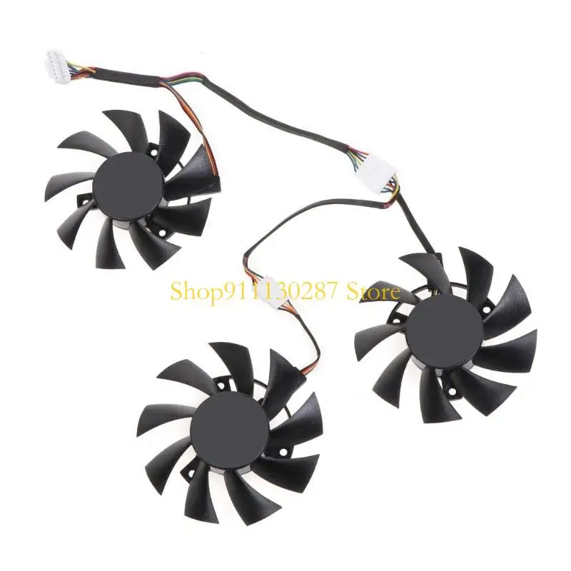 J1HC T128015BU 7PIN 12V RX 5700 GPU ventilador refrigeración para RX 5700 RX5700 XT GTX1660S 1660 ventilador para tarjeta - imagen 4