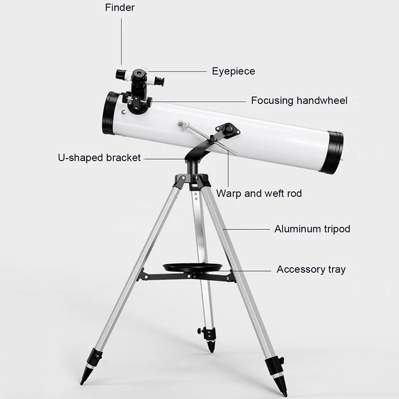 Telescopio astronómico profesional Monocular 35X-875X 114MM de gran apertura F70076 para observar estrellas observación de aves Luna - imagen 4