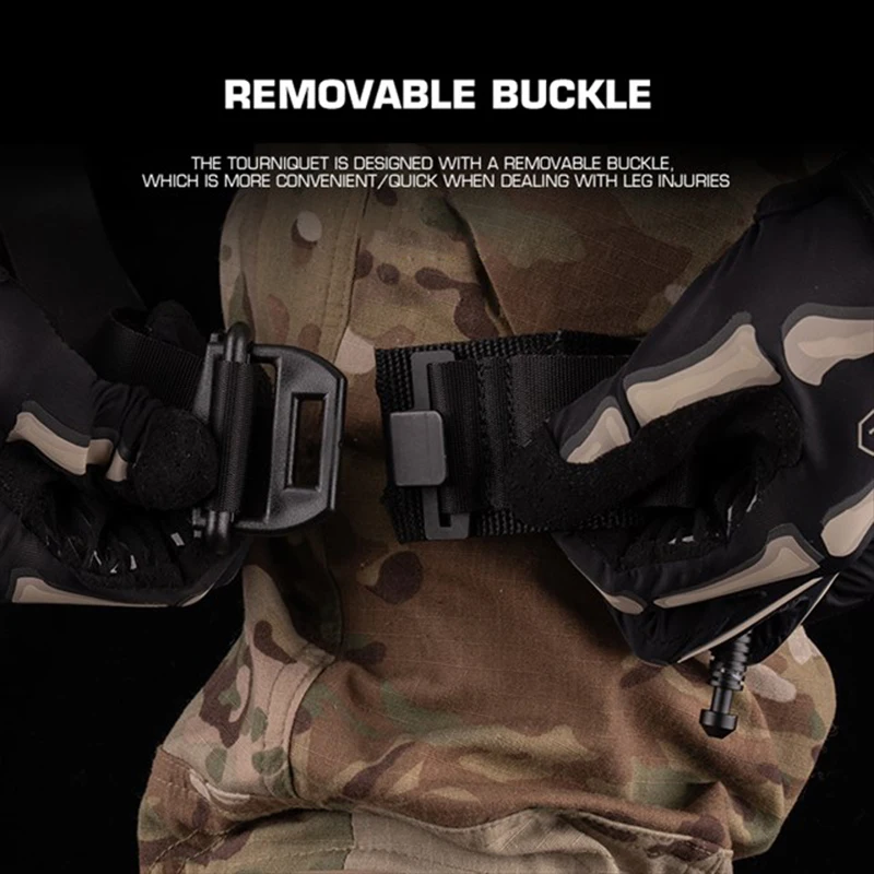 WOSPORT SOF torniquete táctico de cuarta generación dispositivo de rescate con una sola mano equipo de escape al aire libre tipo spin-press - imagen 4