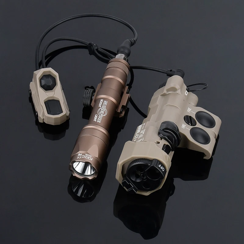 Caza táctica MAWL C1 rojo azul verde punto láser IR LED arma luz surefire M300A M600C alta potencia Airsoft linterna Accesor - imagen 3