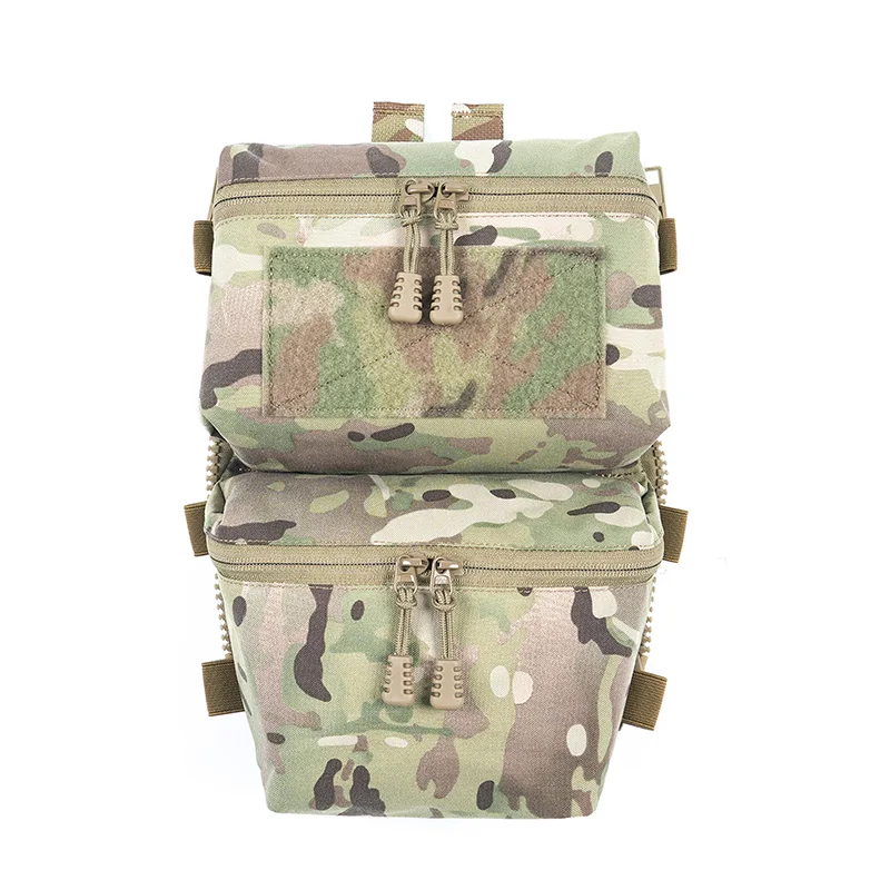 FERRO STYLE-bolsa táctica con cremallera, Panel trasero, doble bolsa FCPC V5, equipo Airsoft, chaleco portador de placa Molle de liberación rápida - imagen 3