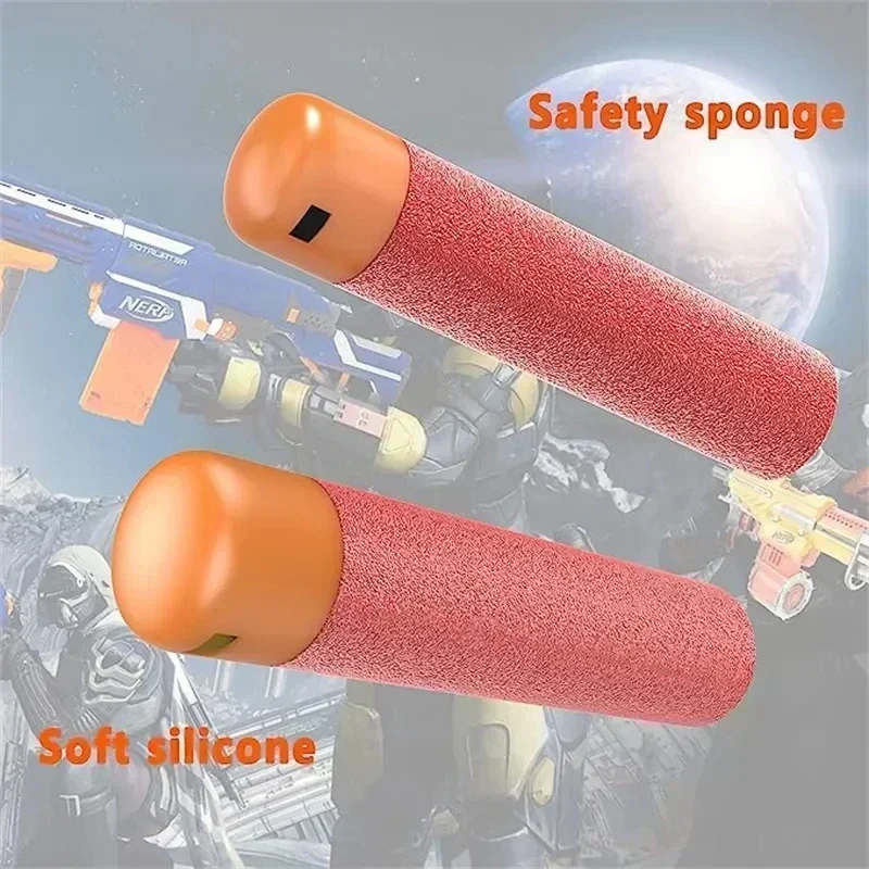 Paquete de recarga de dardos SOTMega, 30 Uds., Mega balas compatibles para pistola de juguete N-Strike Mega Series Blasters, dardos de espuma rojos y azules - imagen 4