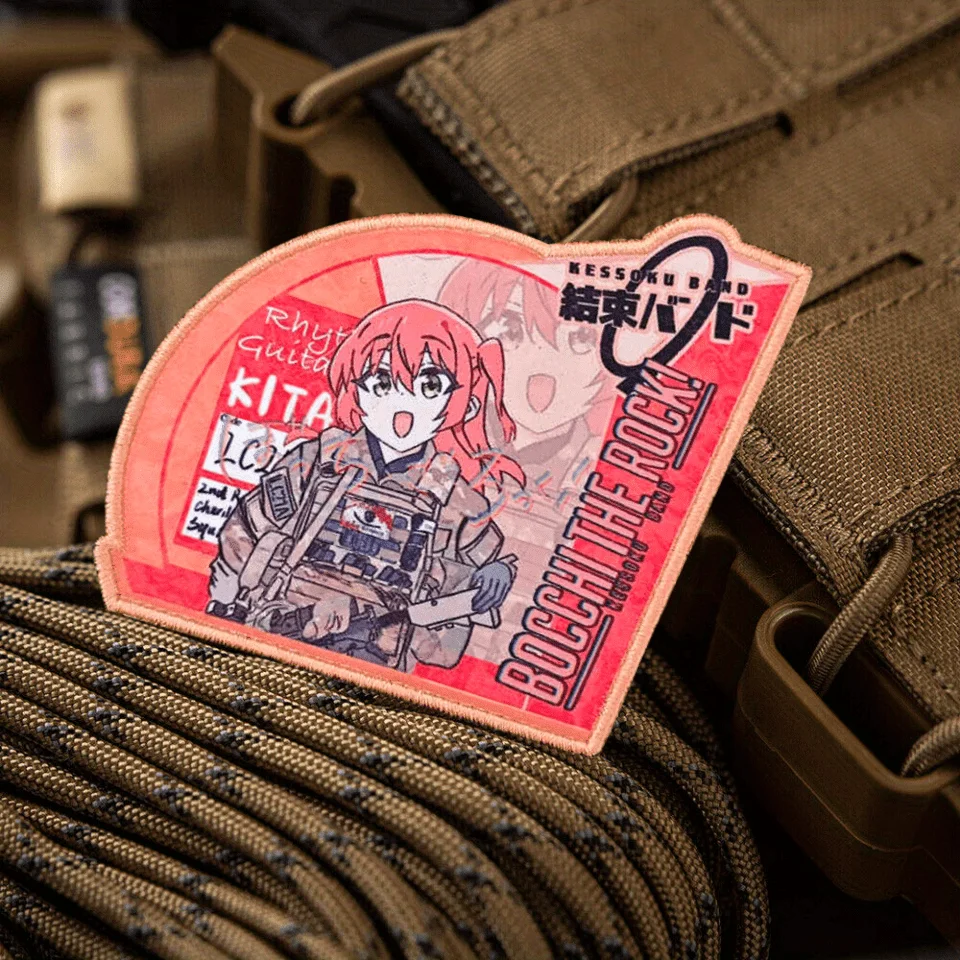 Parche táctico de roca solitaria, insignia de moral militar, brazalete, parches de gancho y bucle impresos de pequeña soledad, pegatinas para ropa y mochila