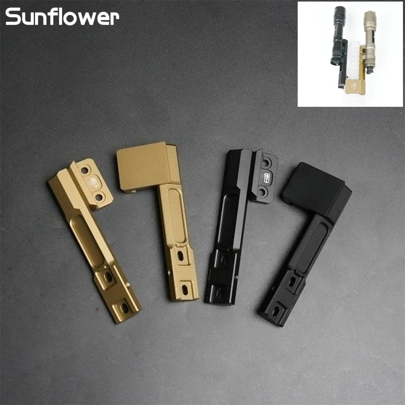 Soporte linterna táctica PLHV2 M-LOK 20mm montaje lateral caza
