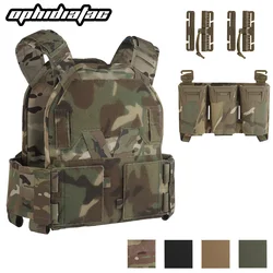 OPHIDIANTAC Low Visibility Vest Multi-caliber three Mag bag plate carrier Agilit sub-zero style low visibility 9mm /5.56/7.62