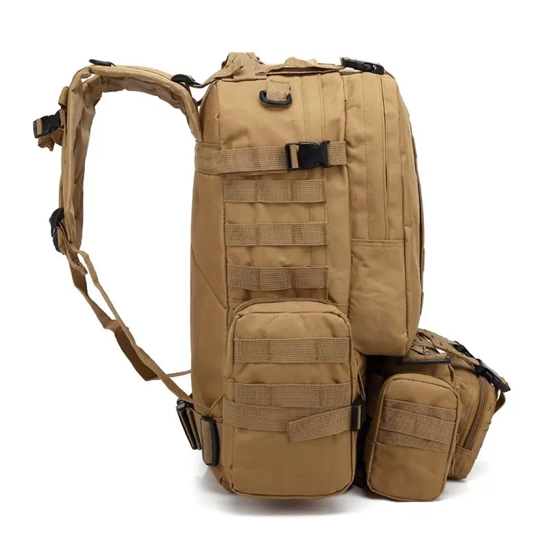 Bolsa deportiva para acampar al aire libre, senderismo, equipo táctico de caza militar para hombre, mochila combinada cuatro en uno - imagen 4