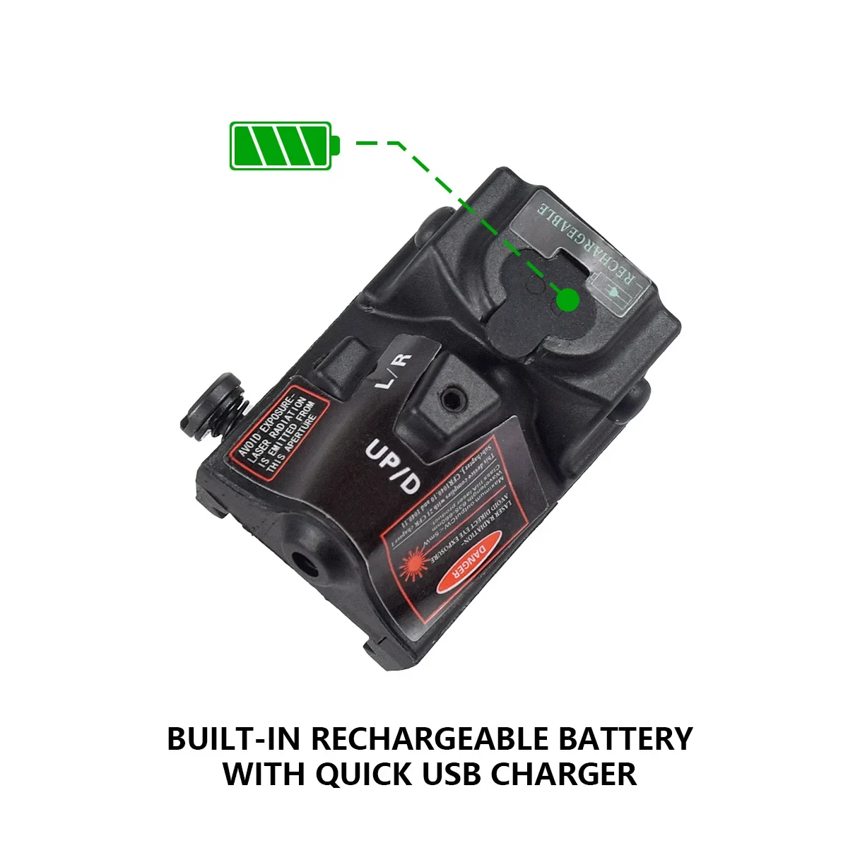 Pistola táctica USB, haz láser azul, verde, rojo, mira láser compacta Airsoft utilizada para Taurus TS9 TH9 G2 G2c G3 G3c Glock 17 19 - imagen 4