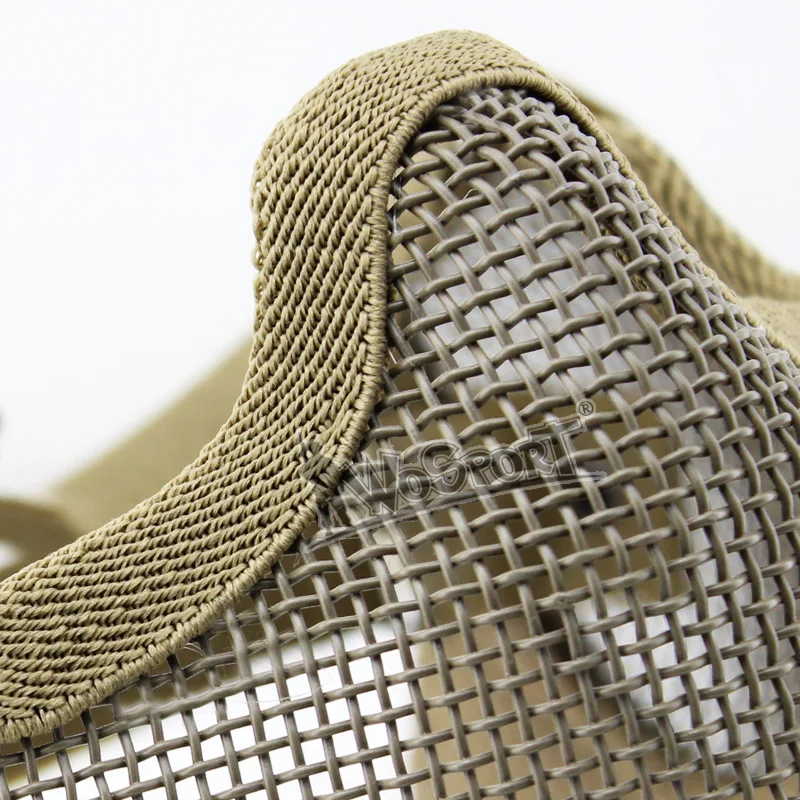 Máscara de montar de camuflaje táctico de batalla Máscara de alambre V2 Protección salvaje para la cara y los oídos al aire libre - imagen 4