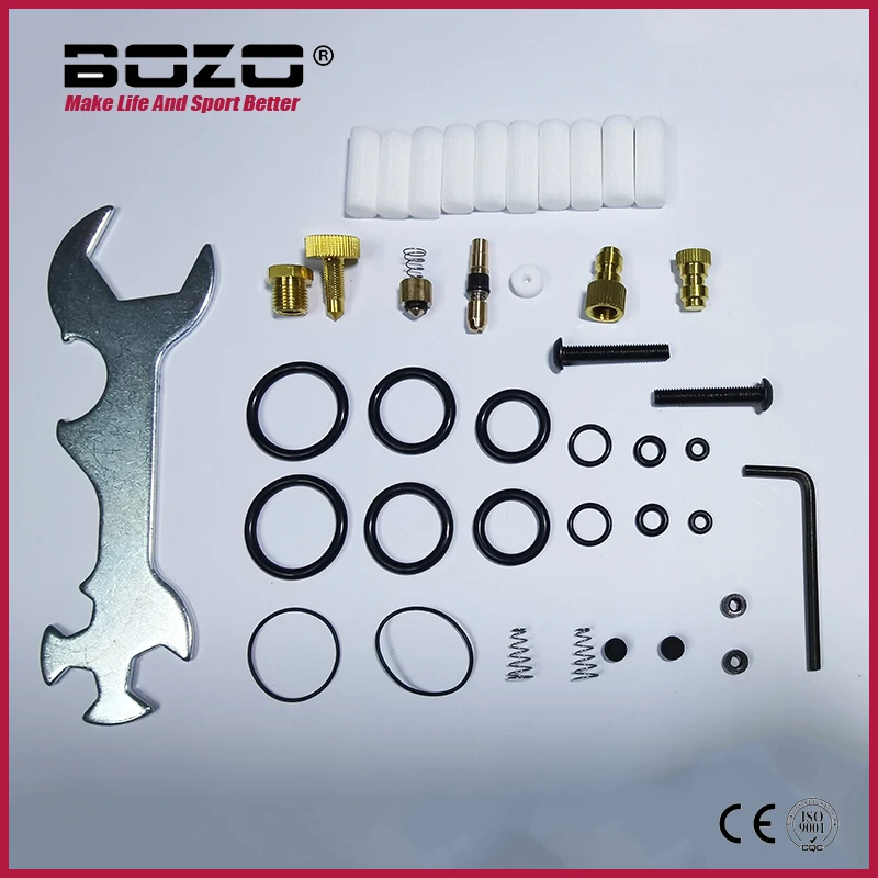 Kits de accesorios de bomba de aire, juego de repuesto de bomba de alta presión, caja fija, llave de pistón de cobre, tornillo de purga 37 unids/set