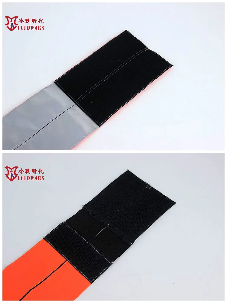 Brazos reflectantes completos brillantes de doble cara de las fuerzas especiales rusas con brazalete logotipo de identificación táctica - imagen 4