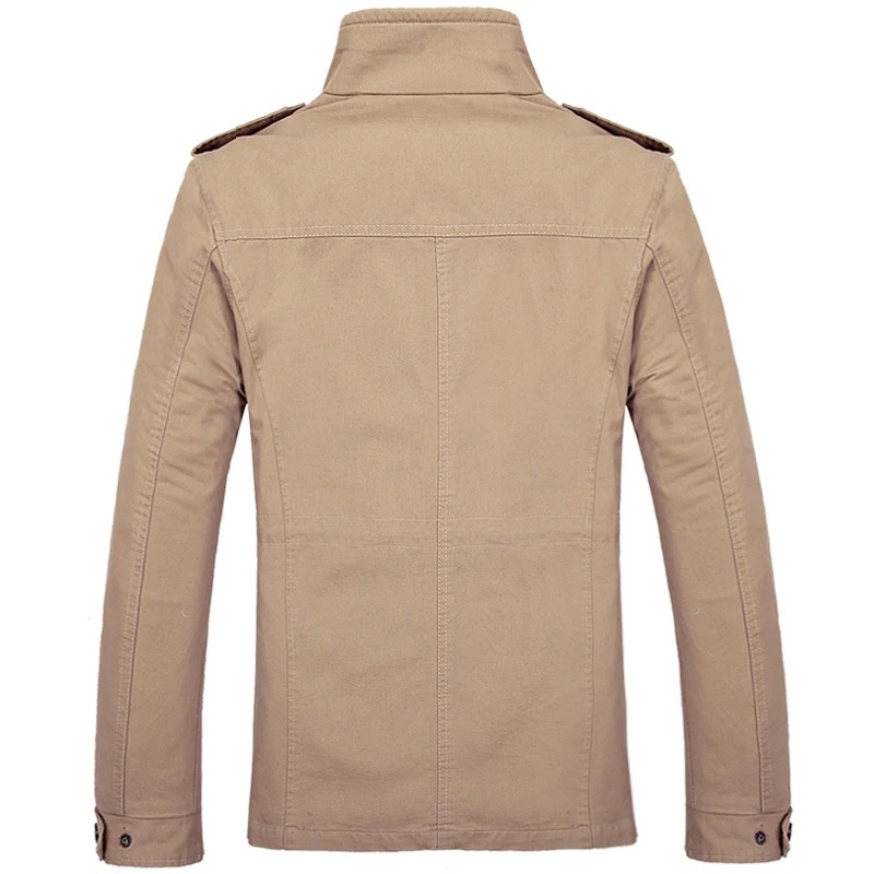 Chaqueta de hombre de alta calidad 5XL ropa de abrigo masculina de gran tamaño ropa de calle chaqueta Casual de algodón puro abrigo ropa de hombre abrigos A2F9780 - imagen 2