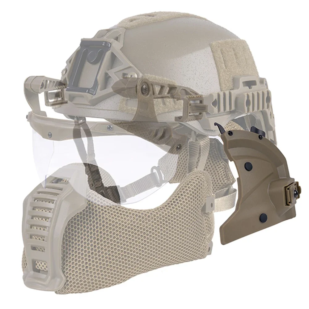 Casco táctico Wendy 3,0, cubierta lateral para la oreja con riel guía, orejeras de protección para CS Paintball Airsoft, accesorios para casco de caza - imagen 3