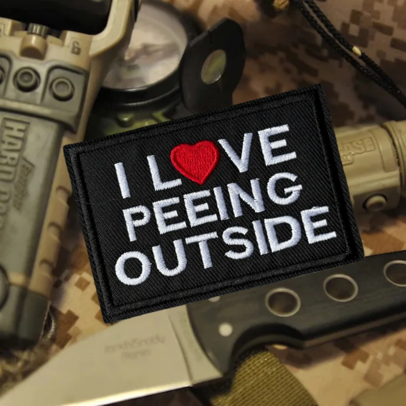 Me encanta el país del exterior sarcástico divertido moral parche táctico gancho bucle parches bordados ejército militar pegatina de mochila personalizada - imagen 5