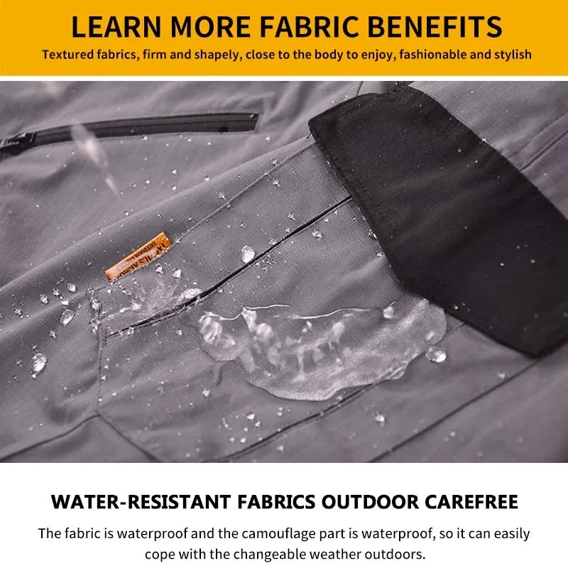 Pantalones Cargo tácticos al aire libre para hombres, pantalones de caza, pantalones de entrenamiento, múltiples bolsillos, resistentes al desgaste, impermeables, pantalones de senderismo - imagen 5