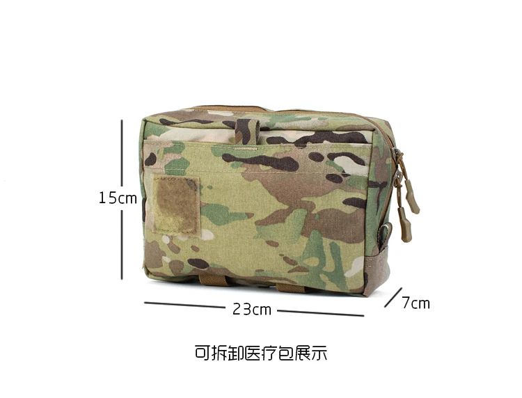 Chaleco táctico PEW, mochila Molle, bolsa de agua médica de asalto - imagen 4