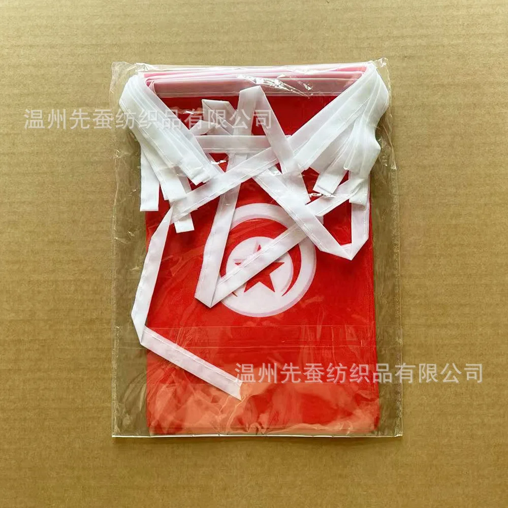 Bandera del cielo de tunecino, banderines de 14x21cm, 20 unidades por lote - imagen 4