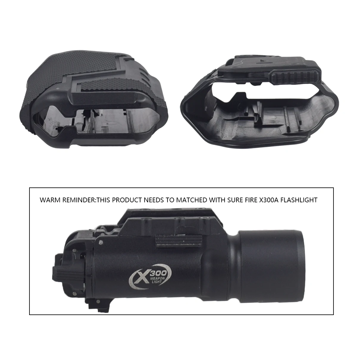 Funda Universal para linterna X300, funda táctica Airsoft G lock17 19 SG Patrol con plataforma de pierna caída, ajuste de liberación rápida QLS - imagen 3