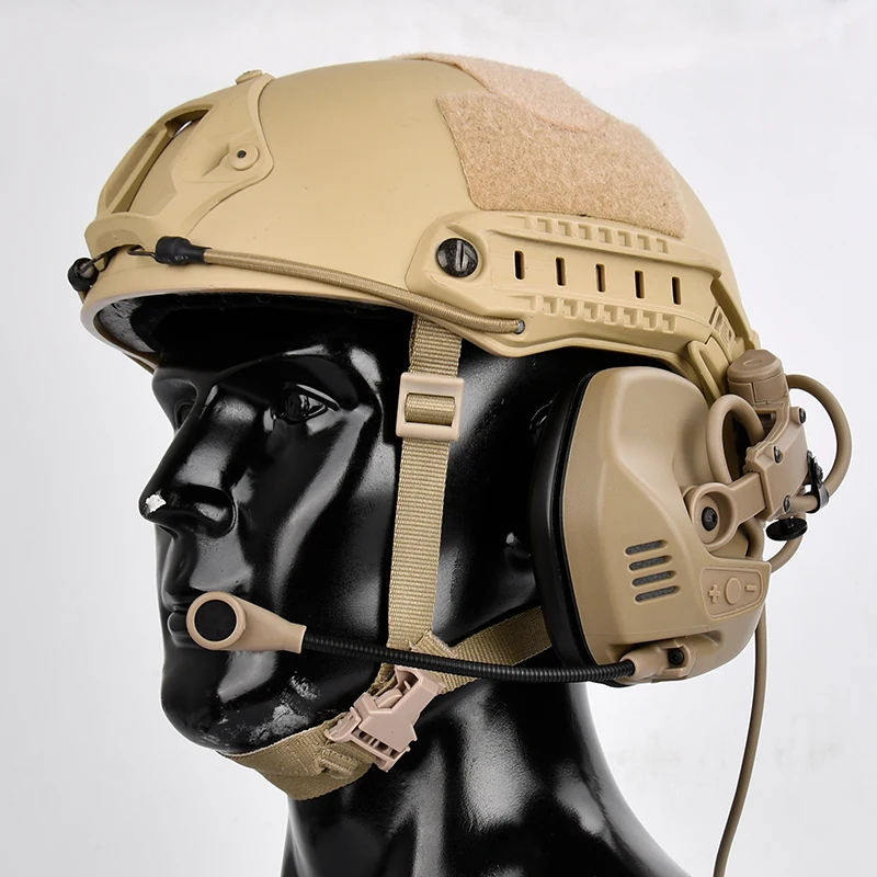 Auriculares tácticos nuevos styleRac con micrófono CS orejeras para caza tiro WADSN auriculares protección auditiva