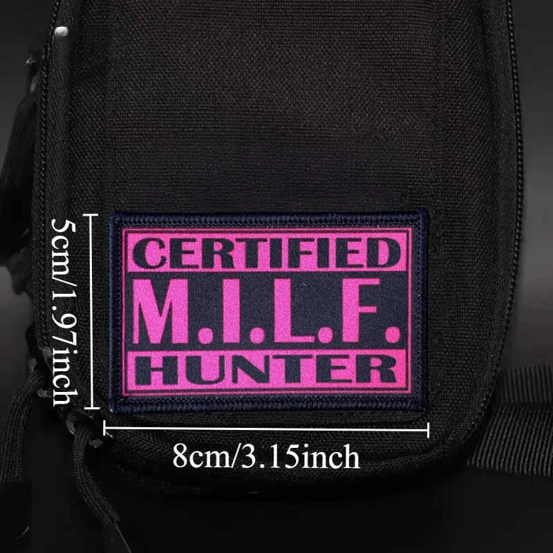 Parche de cazador de leche, insignia con estampado de moral táctica, gancho y bucle, brazalete militar, mochila, ropa, accesorios decorativos, pegatina - imagen 4