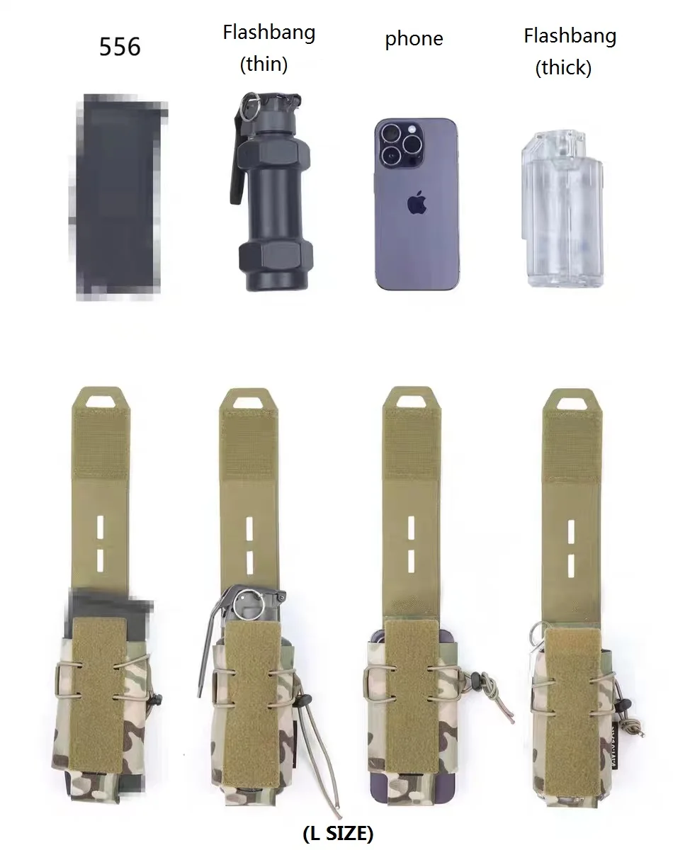 DMgear-bolsa táctica Flashbang, bolsa para herramientas, bolsa Modular MOLLE para caza, talla S/L - imagen 5