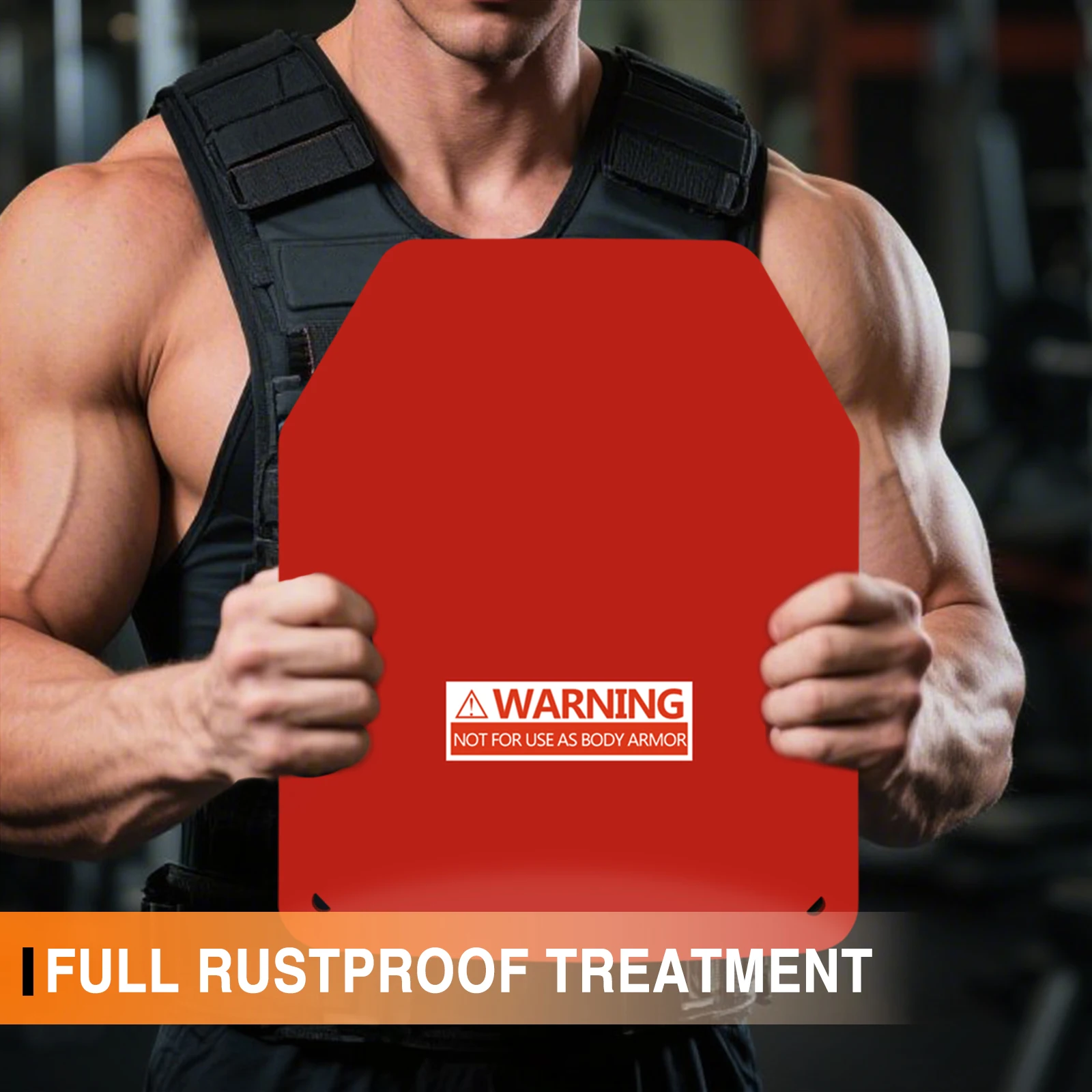 UNIONTAC 2,3 KG ± tablero de rodamiento de peso de entrenamiento ponderado nivel NIJ III pintura en polvo de acero para protección de chaleco a prueba de balas - imagen 5