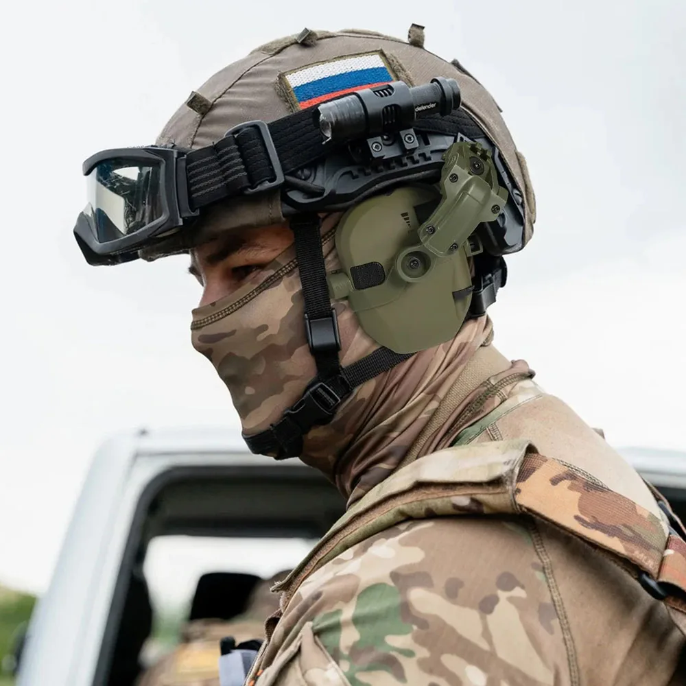 Casco táctico auriculares reducción de ruido captación de sonido tiro protección auditiva orejeras Airsoft CS auriculares para Wendy rápido - imagen 5
