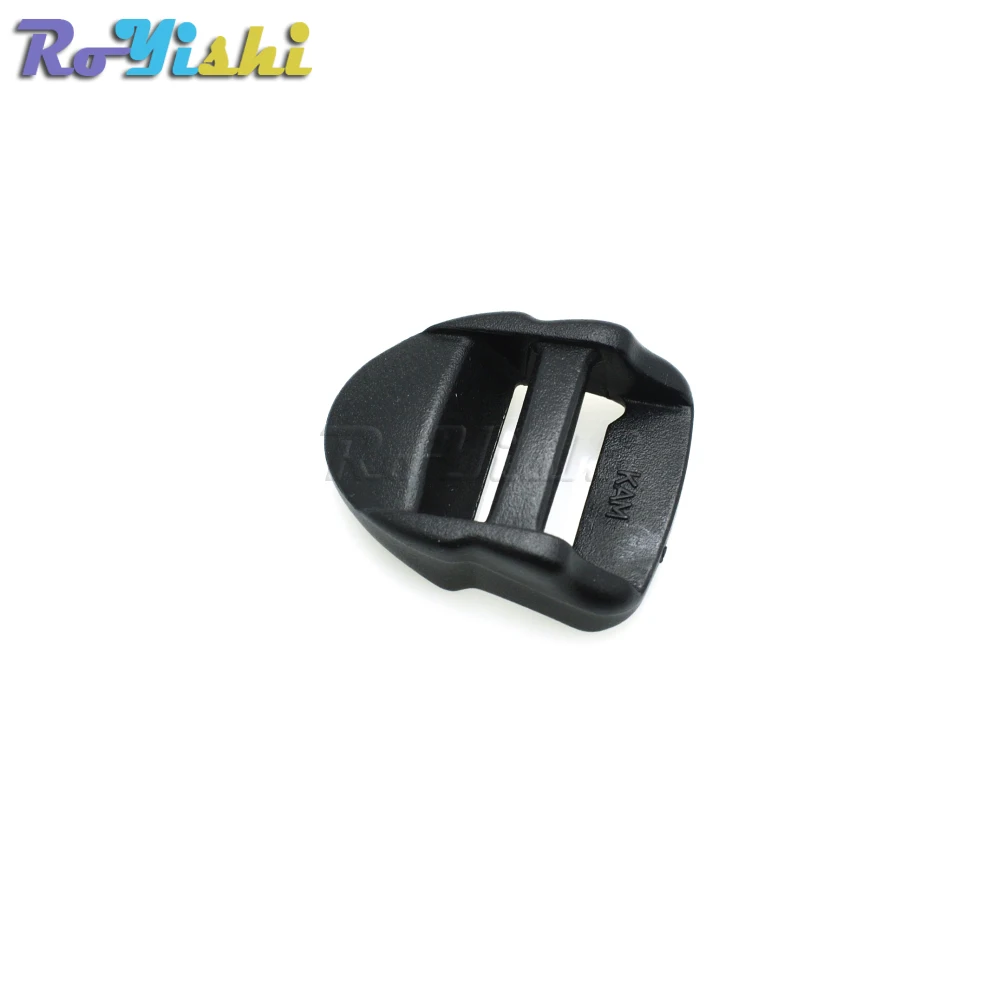 10 unids/pack 5/8 "cerradura de escalera deslizador hebillas de plástico correas para mochila correas 15mm negro