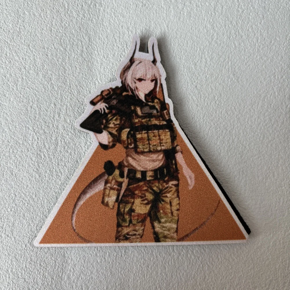 Parche táctico de caballería SFG de Battle Girl, emblema de gancho y bucle impreso de Chica de Anime, insignia de moral militar, brazalete, pegatinas para mochila - imagen 5