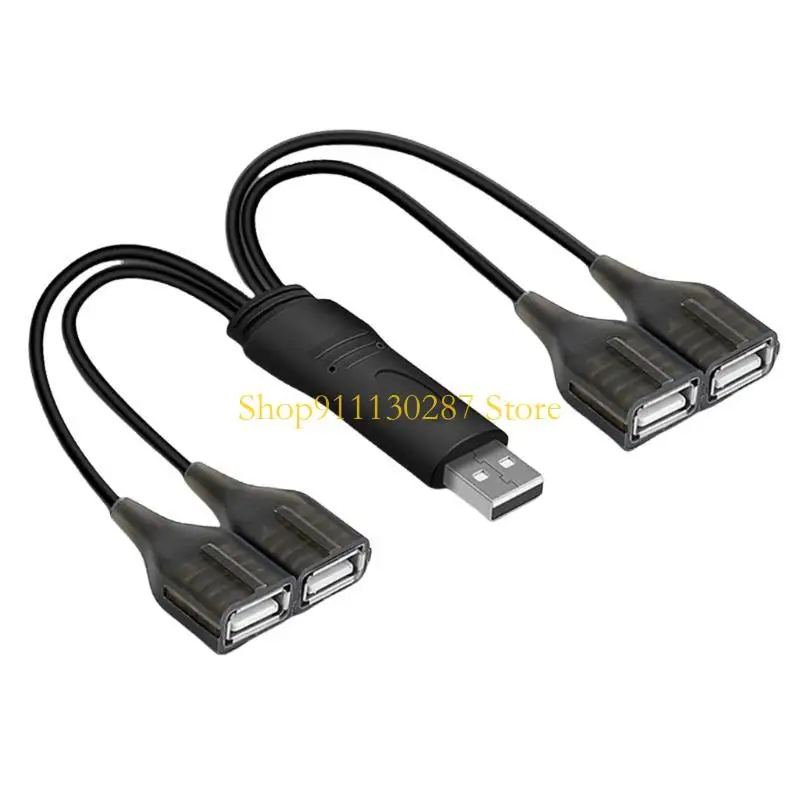 J1HC USB Y Cable divisor USB2.0 macho a 4 puertos USB2.0 Cable USB Cable compatible - imagen 4