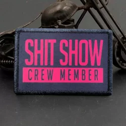 Parches de gancho y bucle para miembros de tripulación, parche táctico de moral divertido, emblema, insignia militar, brazalete, ropa de Chevron, pegatinas para mochila