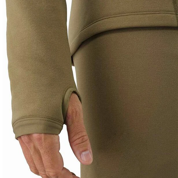 Traje de lana táctico de ropa interior gruesa respetuosa con la piel al aire libre con alto aislamiento y resistencia a la deformación - imagen 5