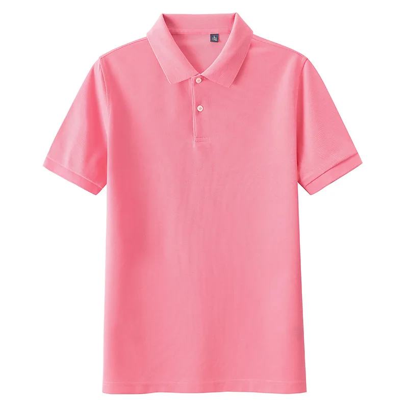 Polo de algodón transpirable para hombre, ropa de trabajo de manga corta, ajustada, sencilla, informal, lisa, moda Unisex, blusas deportivas de Golf, Verano - imagen 4