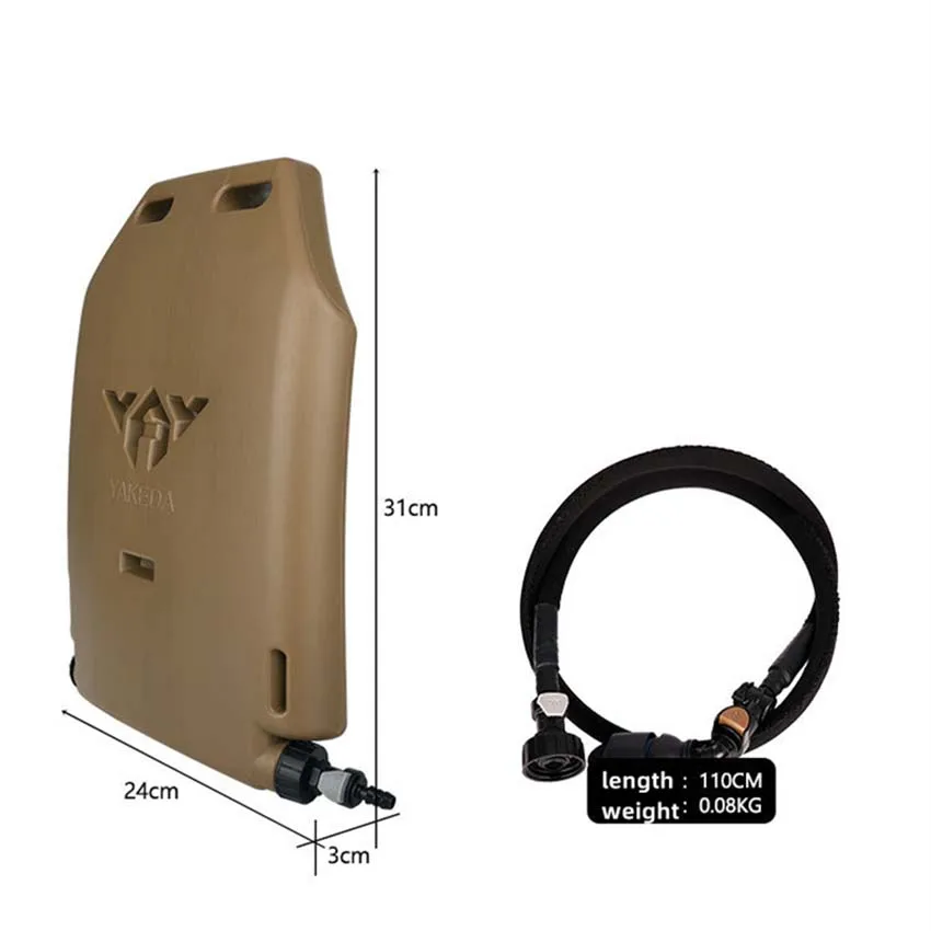 YAKEDA-botella de agua táctica de 1,75l, hervidor de gran capacidad, protección de seguridad, hervidor exterior para chaleco táctico, portador de forro - imagen 4