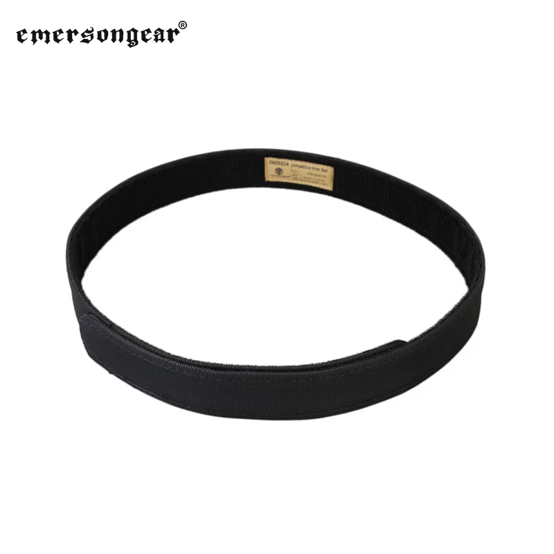 Emersongear-cinturones interiores tácticos competitivos para caza, Airsoft, deporte al aire libre, gancho y bucle ajustables, correa de cintura de combate BK EM9237 - imagen 3