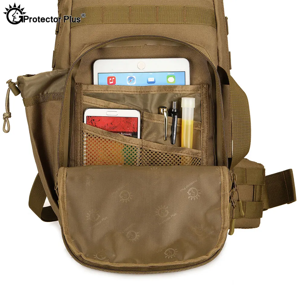 PROTECTOR de pez espada para hombre, bolso de hombro, bolsa de pecho al aire libre, bolsa de mensajero impermeable, mochila táctica de arquero para montar, 30L, X6 - imagen 4
