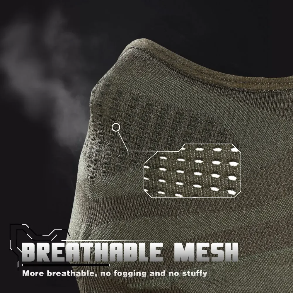 Máscara deportiva de cara completa pasamontañas térmico transpirable a prueba de viento escalada senderismo correr esquí sombreros invierno equipo al aire libre - imagen 4