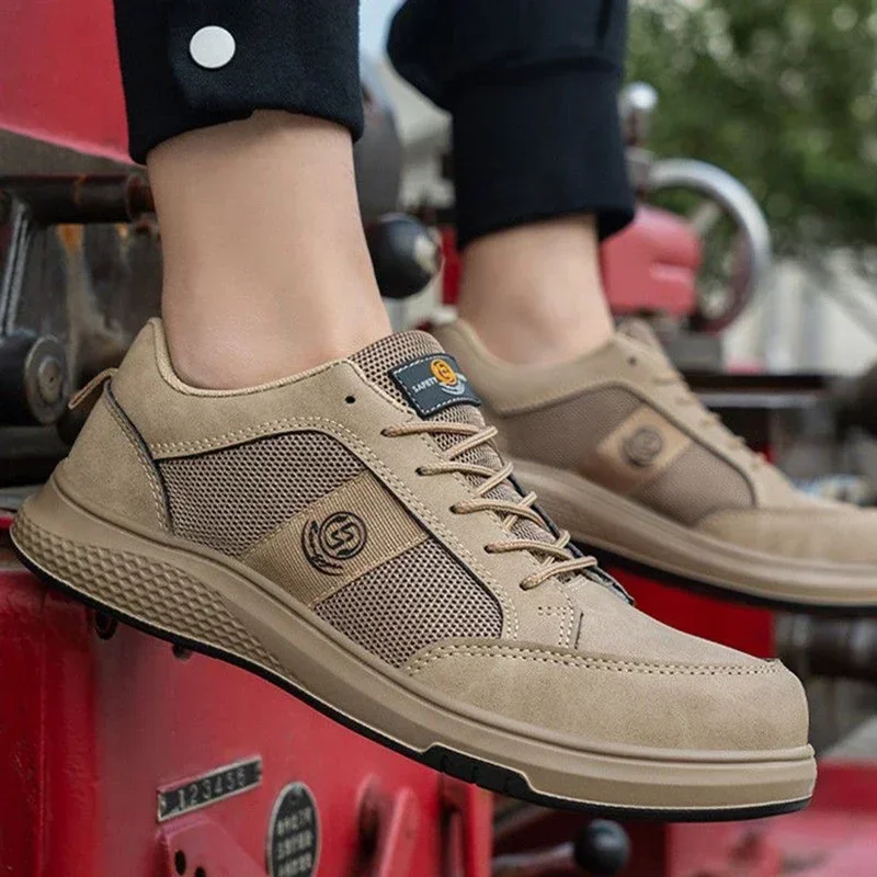 Zapatos protectores con aislamiento 2025, zapatillas de trabajo de 6KV, zapatos de seguridad para hombres, zapatos indestructibles con punta de acero a prueba de pinchazos, transpirables - imagen 5