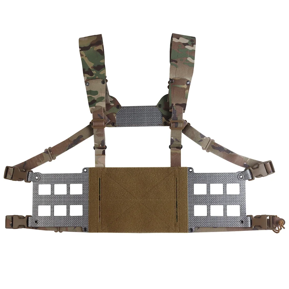 Plataforma de pecho táctica estilo Ferro, ancho V2, segunda generación, aparejo de Chesty ligero, chaleco de caza, equipo, aletas delanteras extendidas, portador de placa Adapt - imagen 3