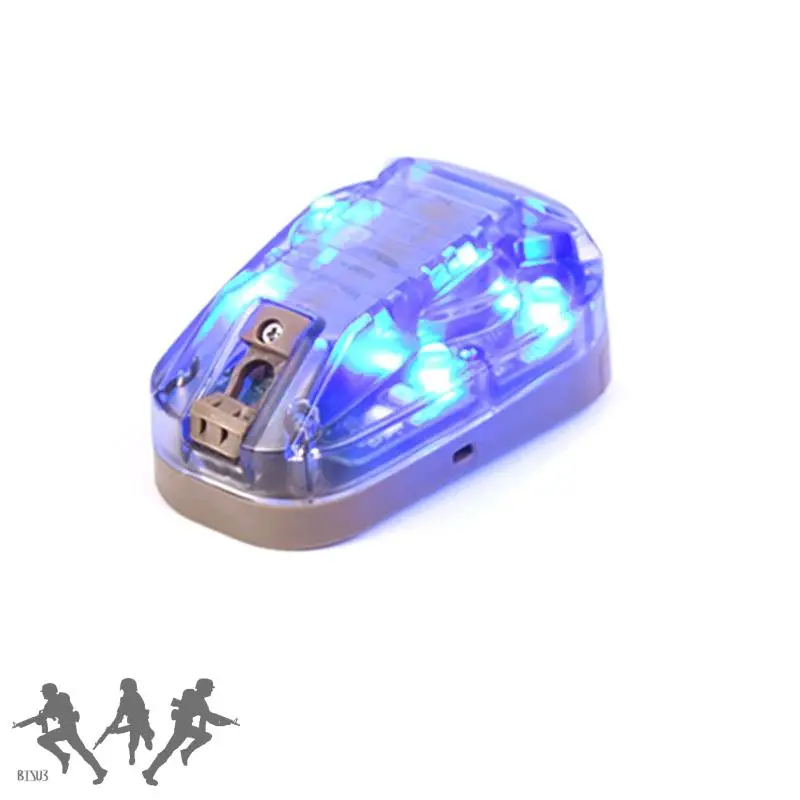 Casco deportivo táctico Airsoft, lámpara Flash de señal de seguridad, impermeable, azul, verde, rojo, estroboscópico, supervivencia al aire libre - imagen 4