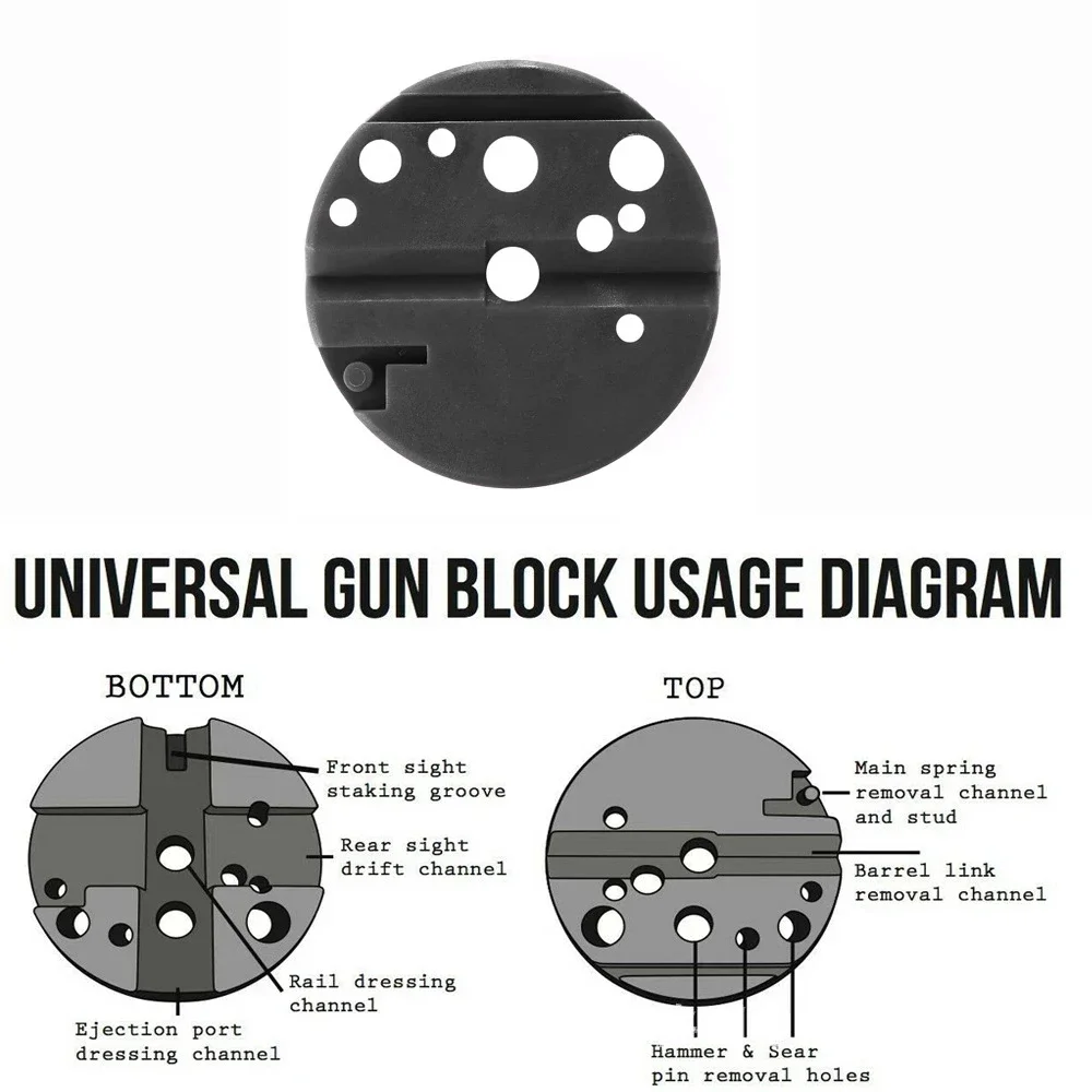 Pistola Universal AR15 M4 de bloque de banco de armado M1911 Ruger 10/22 estilo montaje de reposición caza - imagen 2